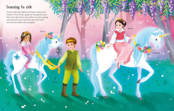 9781836042624 Usborne Sticker Dolly Dressing Unicorn Princesses [5]