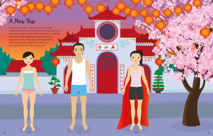 9781474991957 Usborne Sticker Dolly Dressing Costumes Around the World [2]