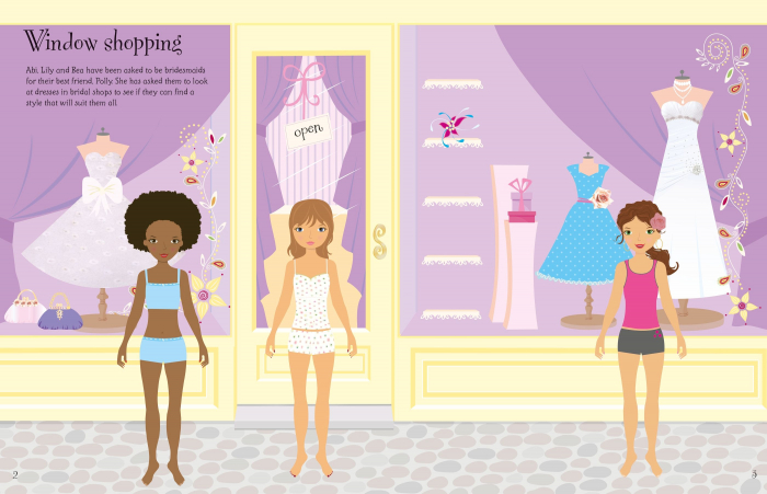 9781474973397 Usborne Sticker Dolly Dressing Weddings [2]