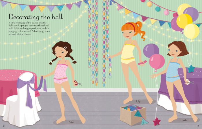 9781474990844 Usborne Sticker Dolly Dressing School Dance [3]