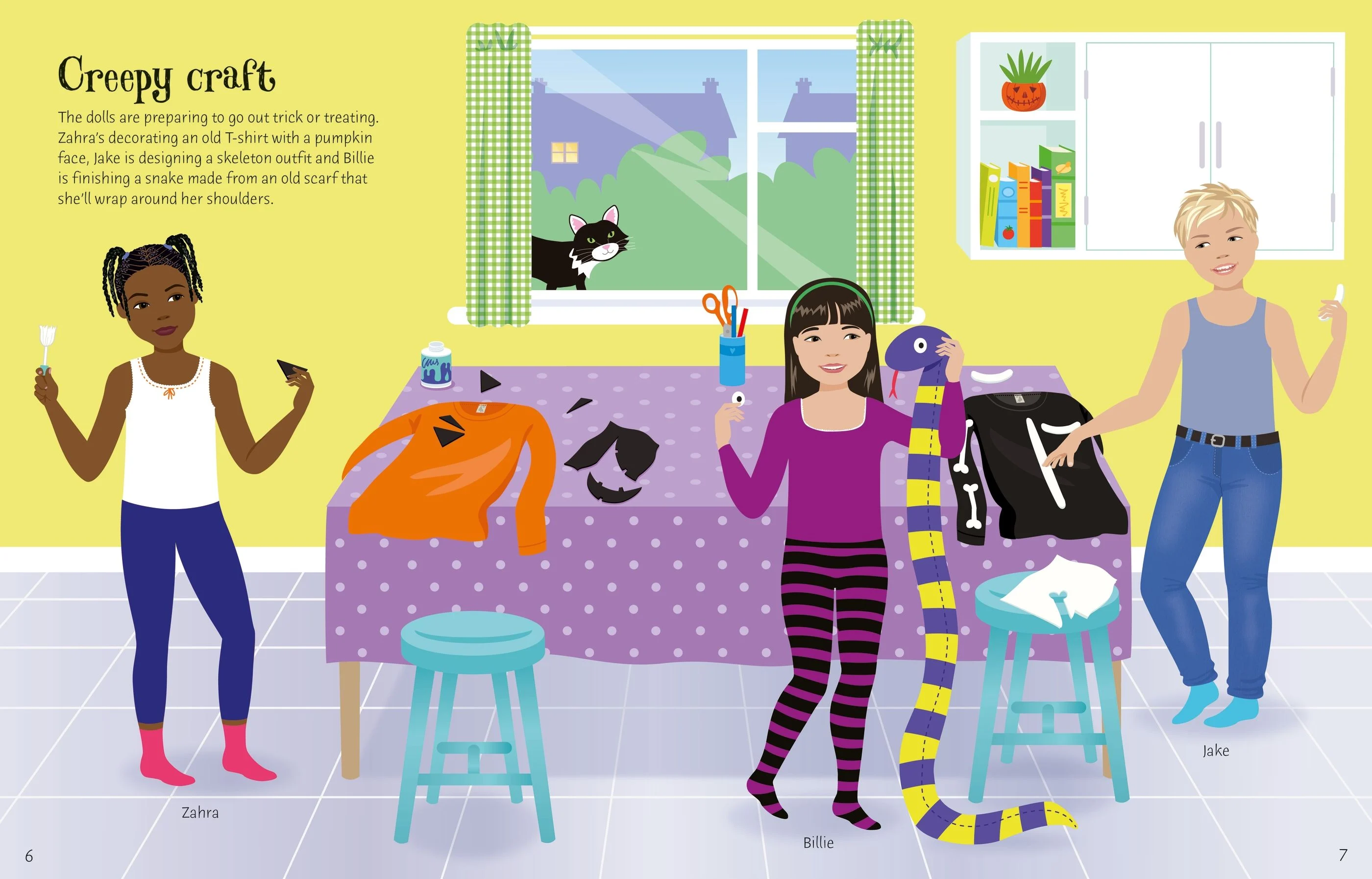9781803707754 Usborne Sticker Dolly Dressing Trick or Treat [7]