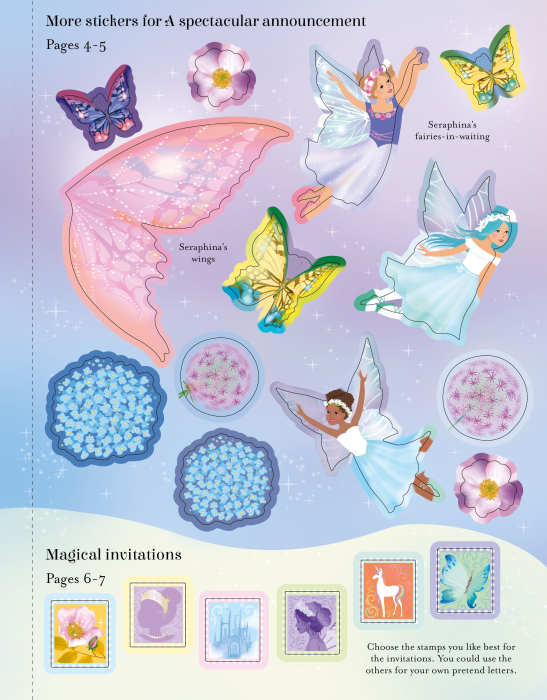 9781836042600 Usborne Sticker Dolly Dressing Magical Fairy Ball Activity Book [4]