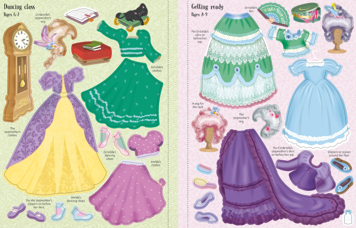9781805076872 Usborne Sticker Dolly Dressing Cinderella [8]