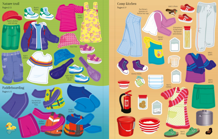 9781805072461 Usborne Sticker Dolly Dressing Summer Camp [8]