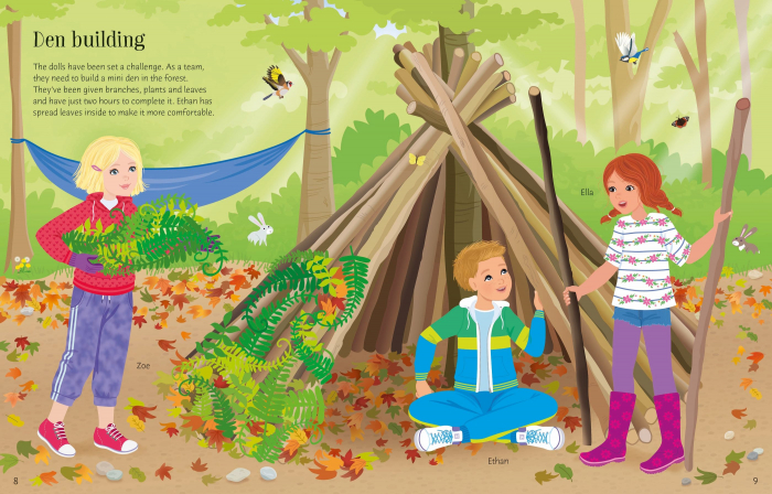 9781805072461 Usborne Sticker Dolly Dressing Summer Camp [7]