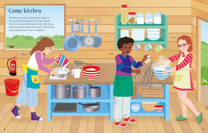 9781805072461 Usborne Sticker Dolly Dressing Summer Camp [5]