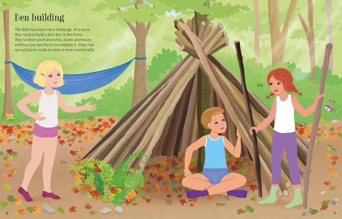 9781805072461 Usborne Sticker Dolly Dressing Summer Camp [6]