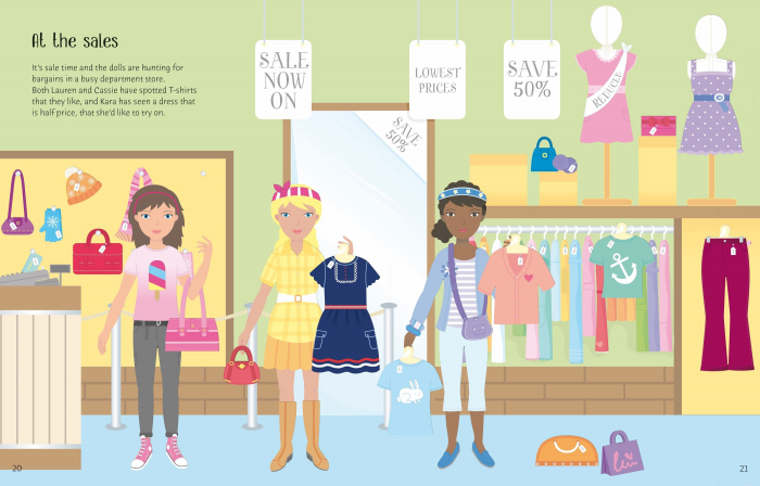 9781803701806 Usborne Sticker Dolly Dressing Shopping [3]