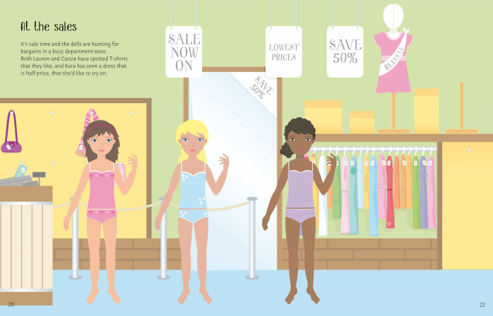 9781803701806 Usborne Sticker Dolly Dressing Shopping [2]