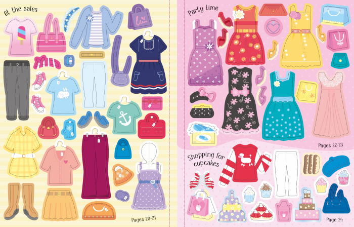 9781803701806 Usborne Sticker Dolly Dressing Shopping [4]