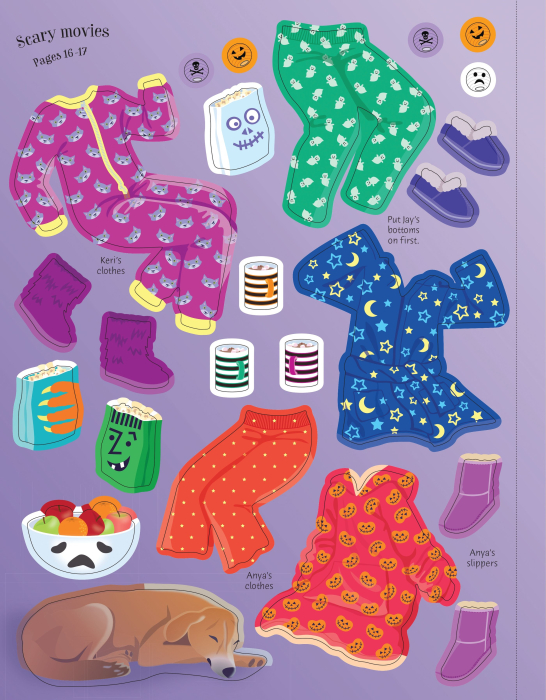 9781835408407 Usborne Sticker Dolly Dressing Halloween Party [6]