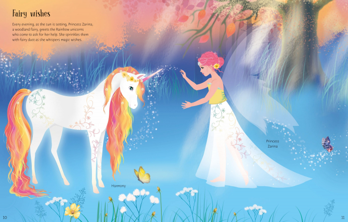 9781803707747 Usborne Sticker Dolly Dressing Rainbow Unicorns [6]