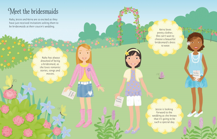 9781803700199 Usborne Sticker Dolly Dressing Bridesmaids [2]