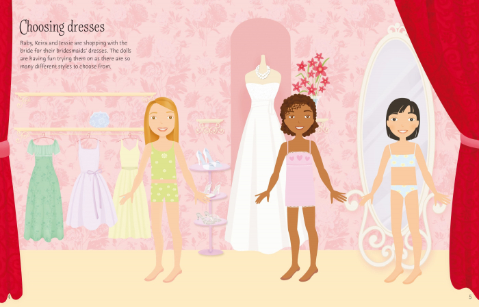 9781803700199 Usborne Sticker Dolly Dressing Bridesmaids [3]