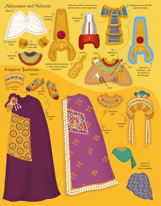 9781805314929 Usborne Sticker Kings & Queens [4]