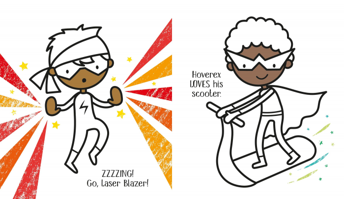 9781801319140 Usborne First Colouring Superheroes [3]