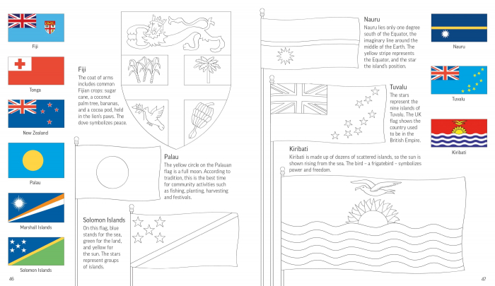 9781836044369 Usborne Flags of the World to Colour [6]