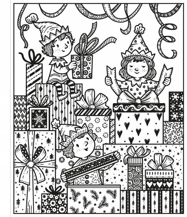 Carte de pictat cu apa "Magic painting book Enchanted Christmas", Usborne [4]