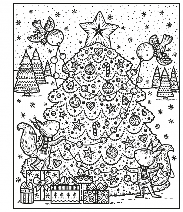 Carte de pictat cu apa "Magic painting book Enchanted Christmas", Usborne [2]