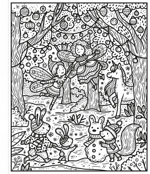 9781801319157 Usborne ​​​​​​​Winter Wonderland Magic Painting Book [3]