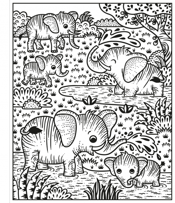 Carte de pictat cu apa Zoo, "Magic painting book Zoo", Usborne [2]