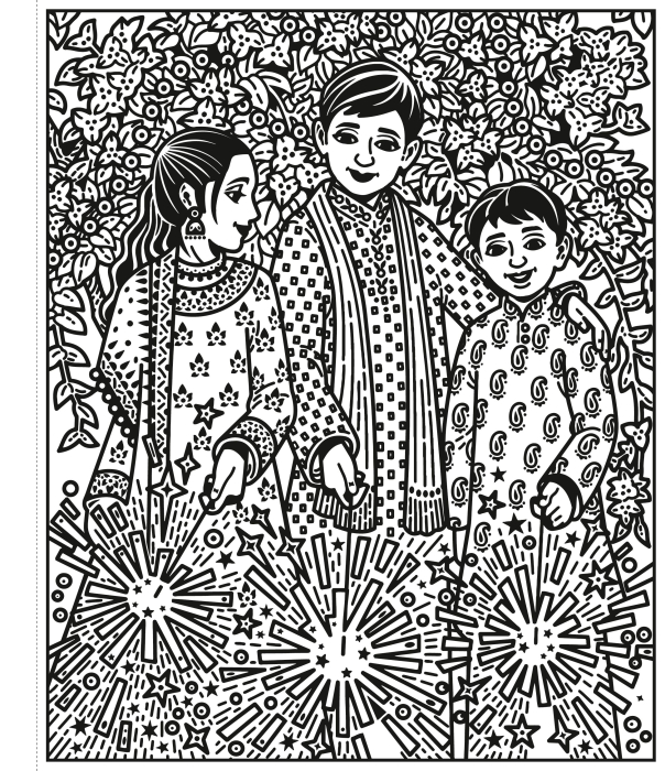 9781803701240 Usborne Diwali Magic Painting Book [4]