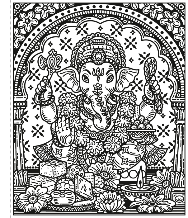 9781803701240 Usborne Diwali Magic Painting Book [2]