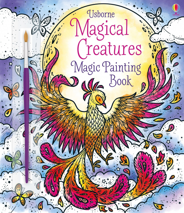 Carte de pictat cu apa creaturi magice, "Magic painting book Magical Creatures", Usborne [1]