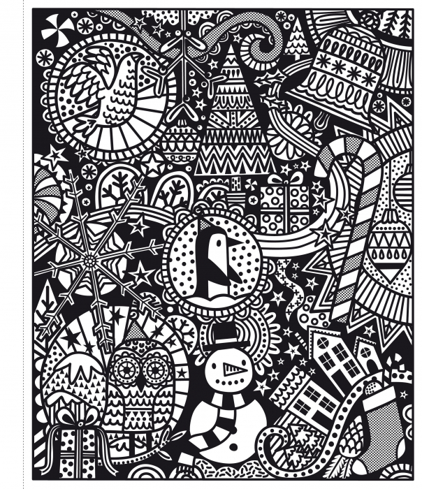 Carte de pictat cu apa "Magic painting book Christmas", Usborne [2]