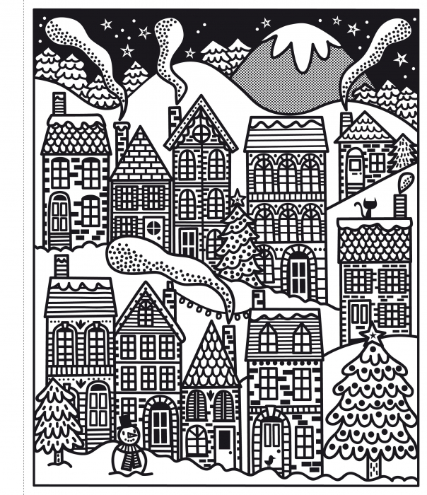 Carte de pictat cu apa "Magic painting book Christmas", Usborne [5]