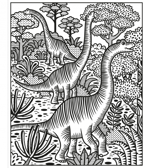 Carte de pictat cu apa Dinozauri, "Magic painting book Dinosaurs", Usborne [5]