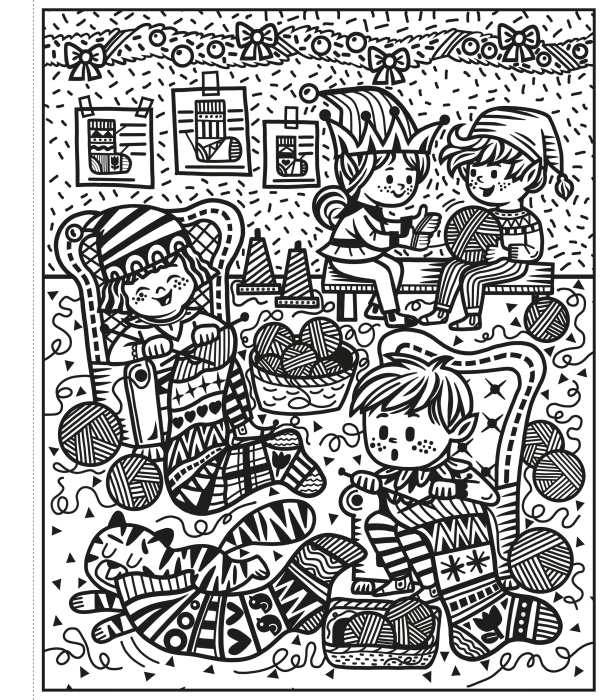 9781803707525 Usborne Santa and the Elves Magic Painting Book [4]