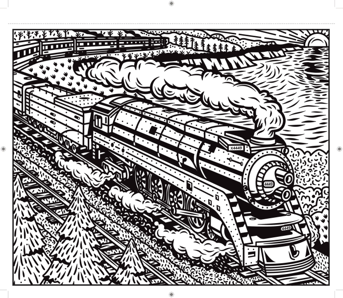 9781805312925 Usborne Trains Magic Painting Book [3]