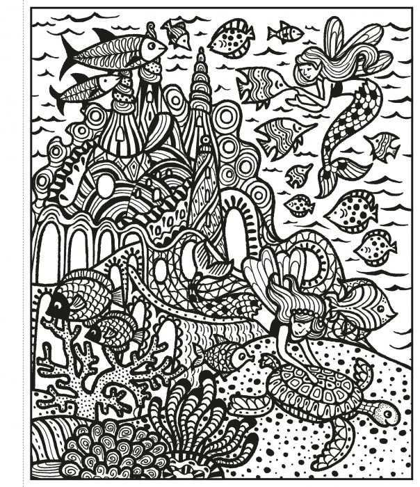 Carte de pictat cu apa palatele zanelor, "Magic painting book Fairy Palaces", Usborne [2]