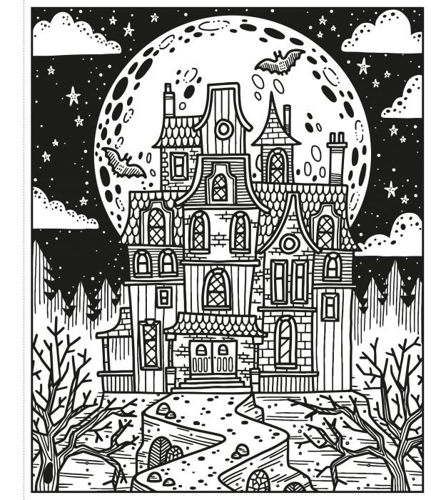 Carte de pictat cu apa "Magic painting book Halloween", Usborne [3]