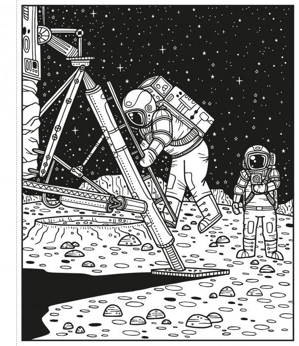 Carte de pictat cu apa "Magic painting book Space", Usborne [2]