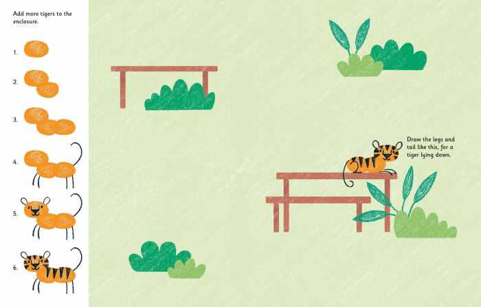 Usborne 9781803705095 Fingerprint Activities Zoo [4]