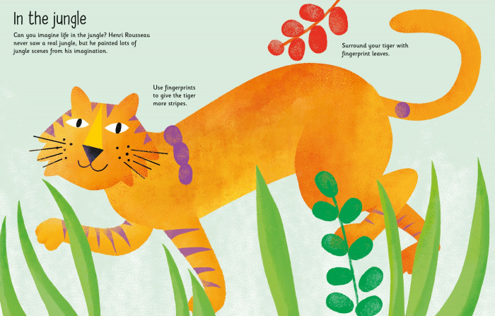 Carte de pictat cu degetele "Fingerprint activities Art", Usborne [2]