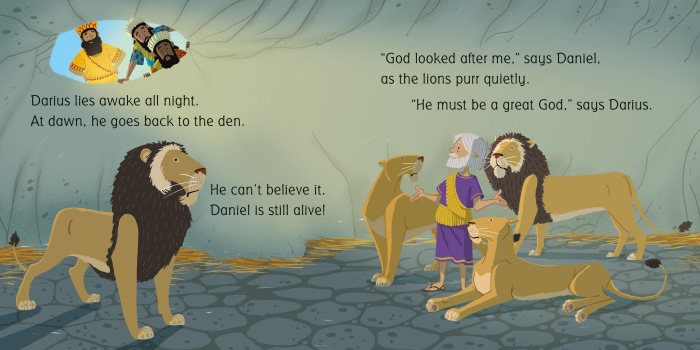 9781805312086 Usborne Little Board Books Daniel in the Lions' Den [4]