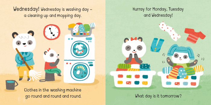 9781474999373 Usborne Little Board Books Days of the Week [3]