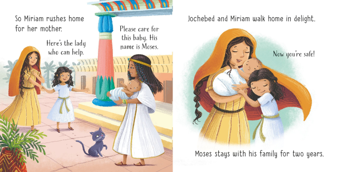 9781805312093 Usborne Little Board Books Moses in the basket [4]