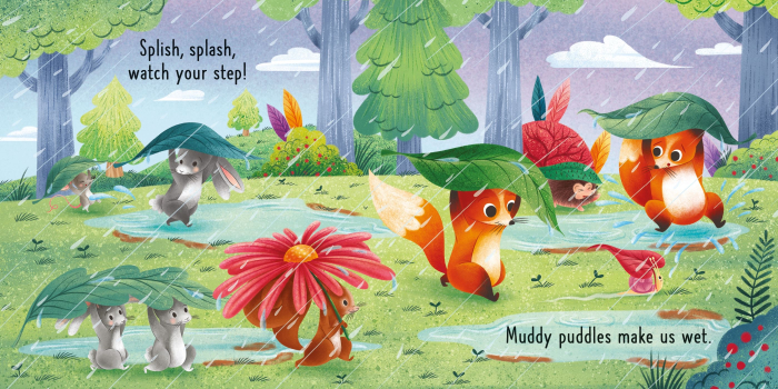 9781474969611 Usborne Little Board Books Rain, rain, go away [3]