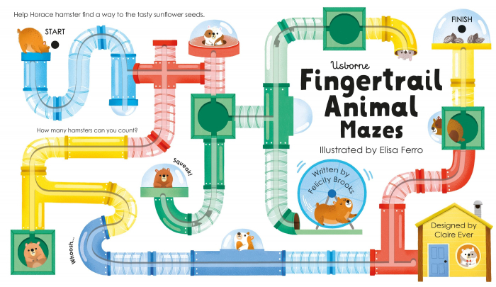 9781805077213 Usborne Fingertrail Animal Mazes [2]