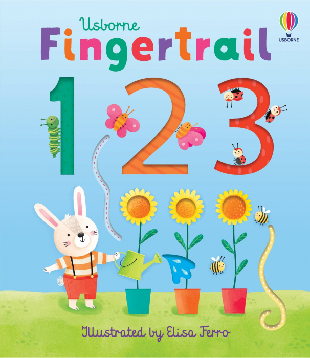 Carte interactiva Numerele 123, "Fingertrail 123", Usborne [1]