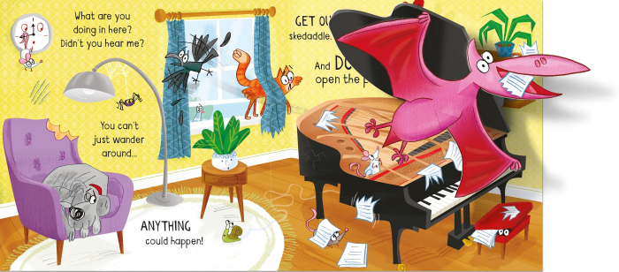 9781474997751 Usborne Peculiar pop-ups: Who Let The Dinosaurs Out? [3]