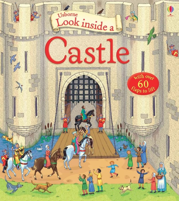 Castelul, cu ferestre, "Look inside a castle", Usborne [1]