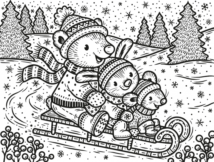 9781801314930 Usborne Magic Painting Christmas Cards [2]