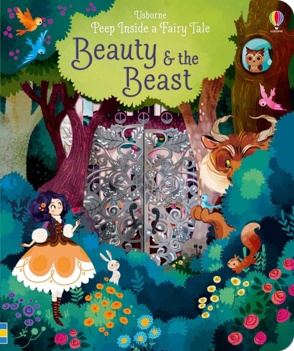 Frumoasa si Bestia, cu ferestre, "Peep Inside a Fairy Tale Beauty and the Beast", Usborne [1]