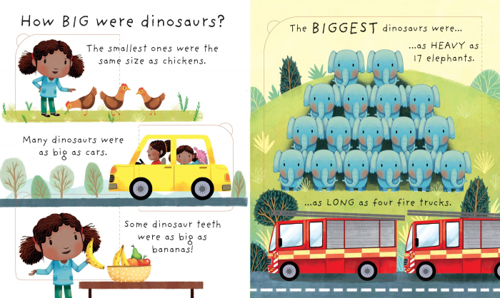 Carte cu clapete "Are Dinosaurs Real?", 3 ani+, Usborne [4]