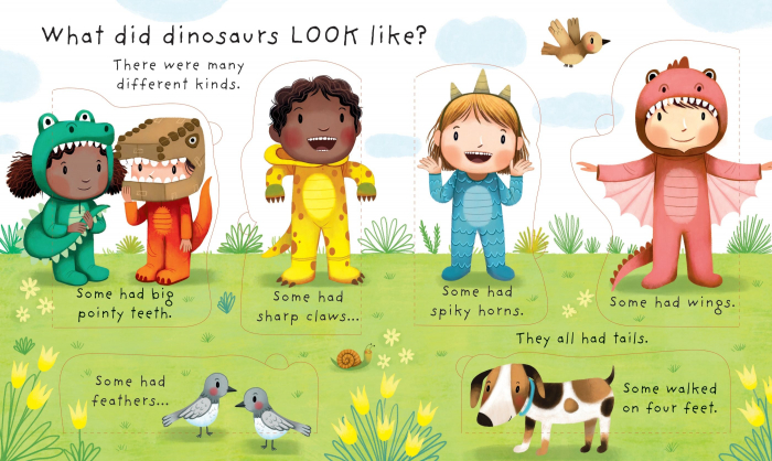 Carte cu clapete "Are Dinosaurs Real?", 3 ani+, Usborne [3]